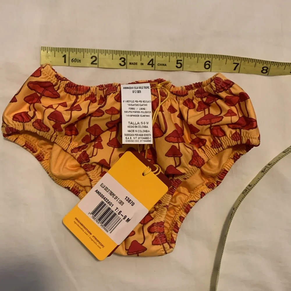 Agua Bendita Ella Gold Baby Bloomer Size 6-9 months & 9-12 months NWT